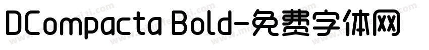 DCompacta Bold字体转换